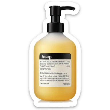 aesop hand soap sticker