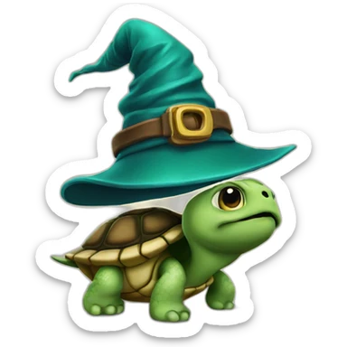 Wizard turtle sticker