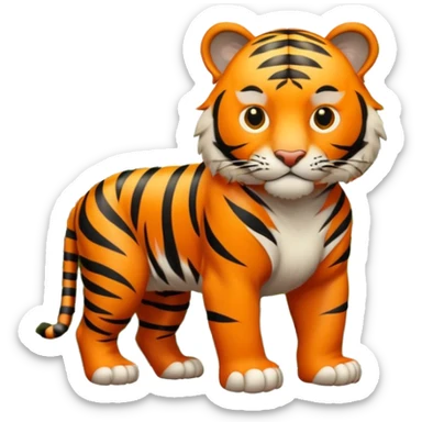 jungle wild tiger sticker