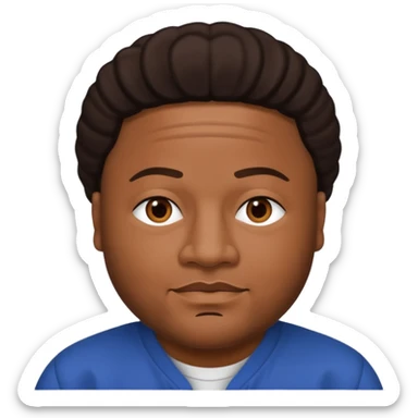 Jarrell "J-Boog" Houston Sr with dark brown hair sticker