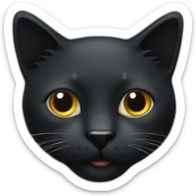 Esqueleto-gato-negro sticker