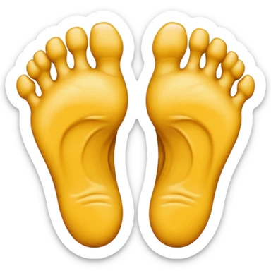 Scary feet sticker