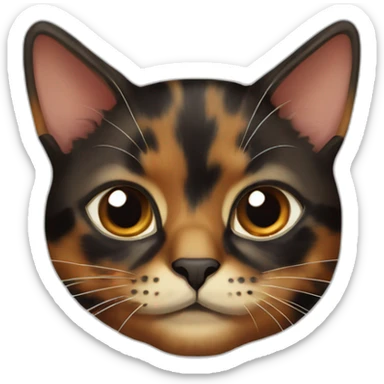 Tortoiseshell cat sticker