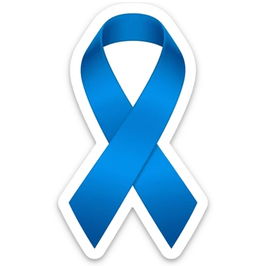 Medium Blue ribbon sticker