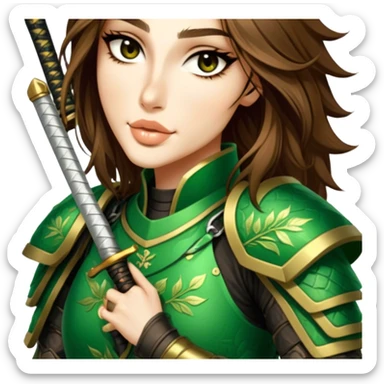 Emerald Samurai sticker