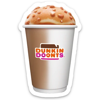 Dunkin Donuts hot cups sticker