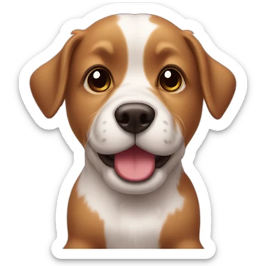 Chien sur bonbon sticker