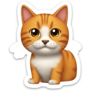 Gato naranja sticker