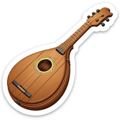 güiro instrumento realista  sticker