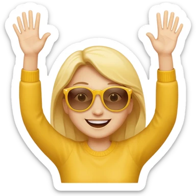 An emoji best used to describe dancing, rnb & hip hop sticker