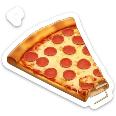 pizza slice in a mouse trap sticker
