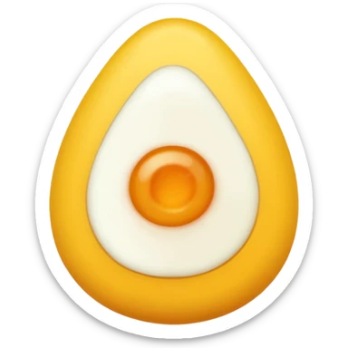 telur rebus dalam mangkuk sticker