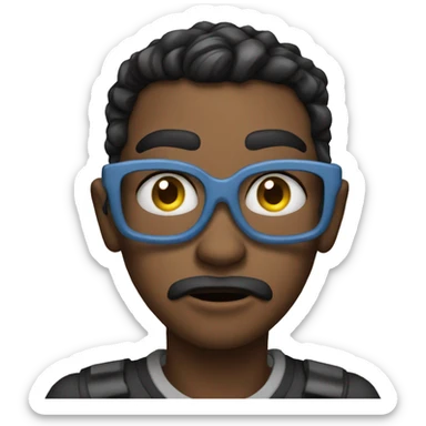 Emoji of dizziness with saliva  sticker