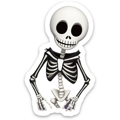 Jack the skeleton  sticker