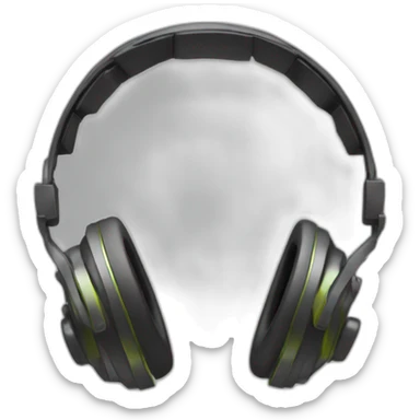 Casque de musique sticker