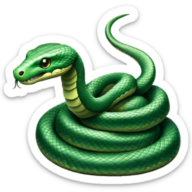 Hogwarts Slytherin snake sticker