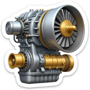 aircraft engine sticker