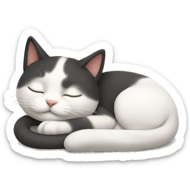 Cat sleep sticker
