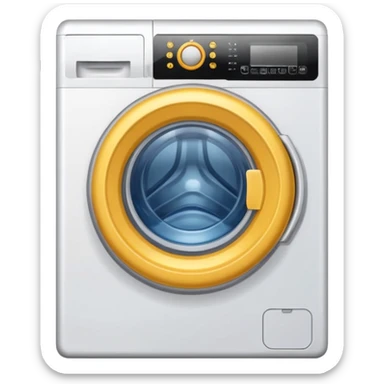 filled with laundry washing machine sticker