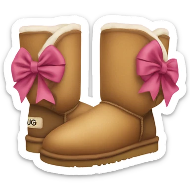 Uggs with bows  sticker