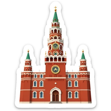 Spasskaya Tower Moscow sticker