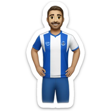 person wearing T-shirt,Al Hilal club sticker