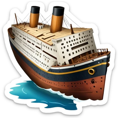 the wreck of the titanic sticker