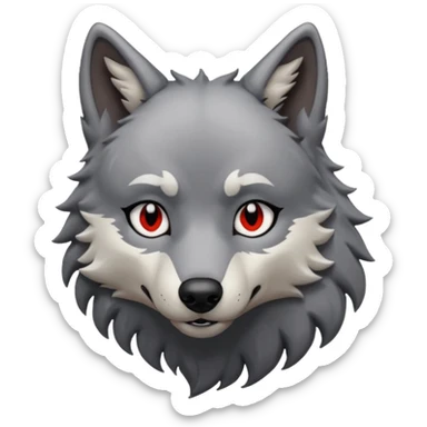 Wolf verlibt sich in Goten sticker