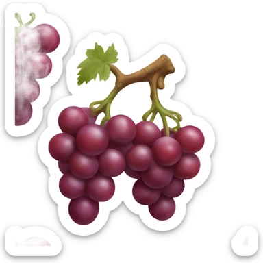 Red grapes sticker