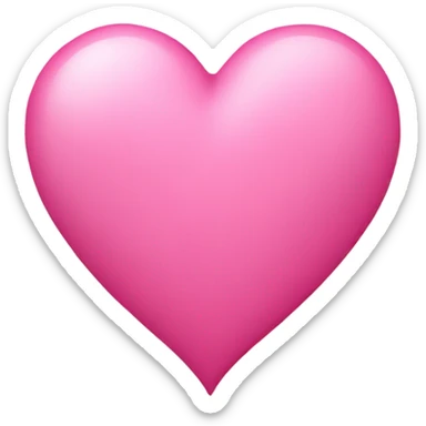 Pink heart  sticker