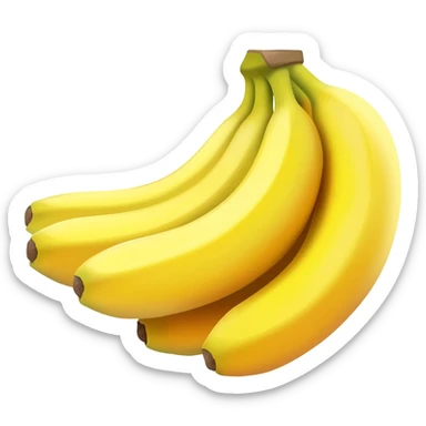 Banana da terra cacho sticker