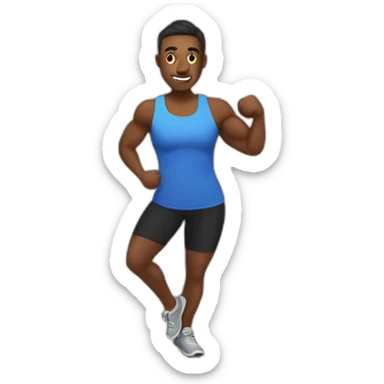 8am gym session sticker