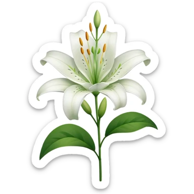 Lilies flower sticker