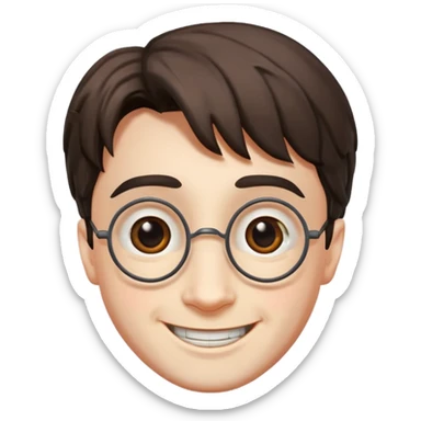 harry potter happy face sticker