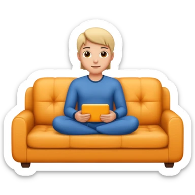 Couch potato  sticker