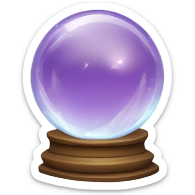 Crystal ball sticker