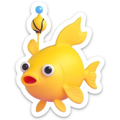 Babel fish translator from Hitchhiker's Guide sticker