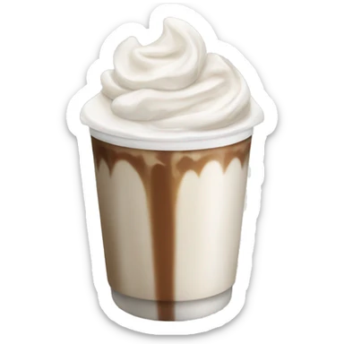 iced white peppermint mocha sticker