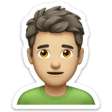 guy suffering internally sticker