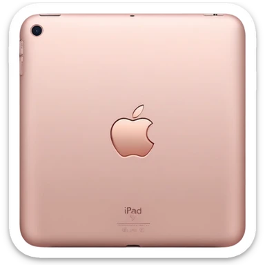 Rose gold iPad matte not shiny sticker