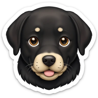 Labrador  negro adulto sticker