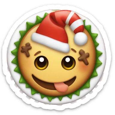 cute christmas food sticker