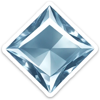 Diamond shaped as perfect rhombus sticker
