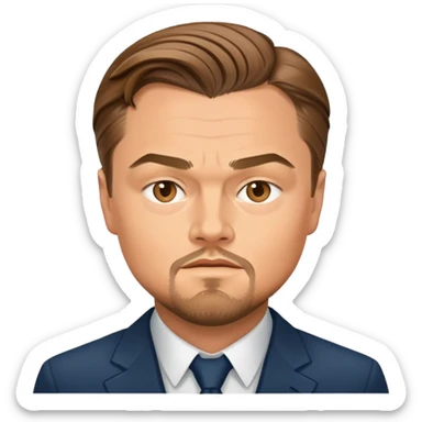 Leonardo DiCaprio celebrity portrait sticker