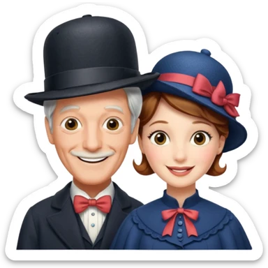 Mary Poppins Dick Van Dyke for discord  sticker