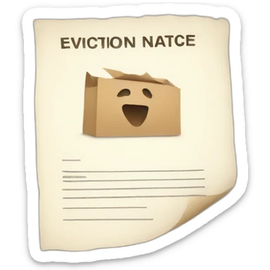 Eviction notice sticker