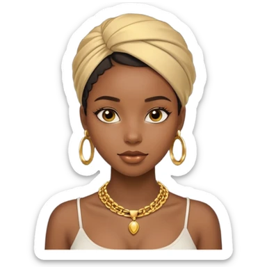 An black girl beatful sticker