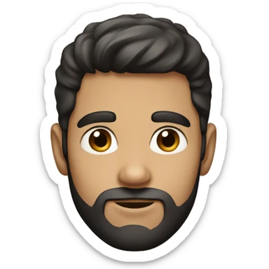  a young man with a short beard and dark hair,  sticker