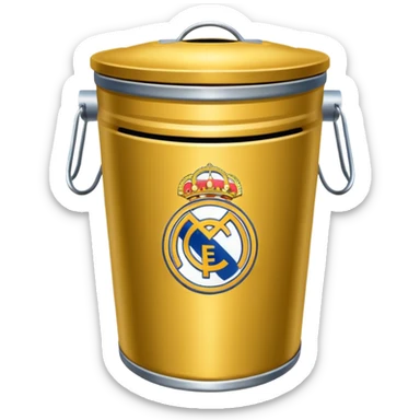 Real Madrid poubelle sticker