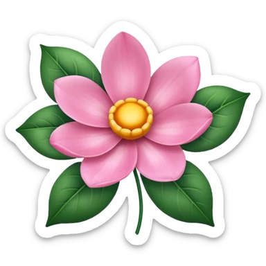 silk flower sticker